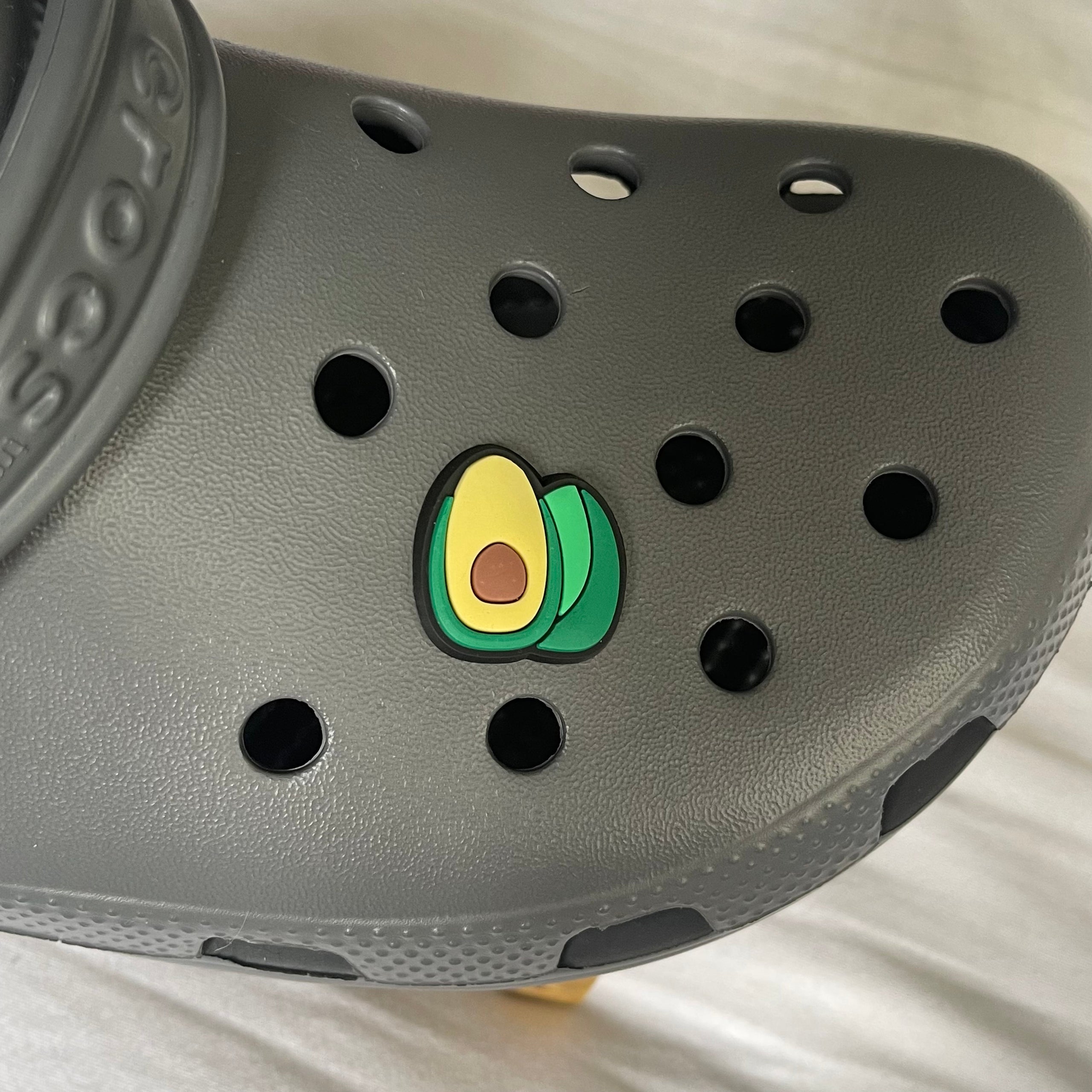 Avocado croc charm store